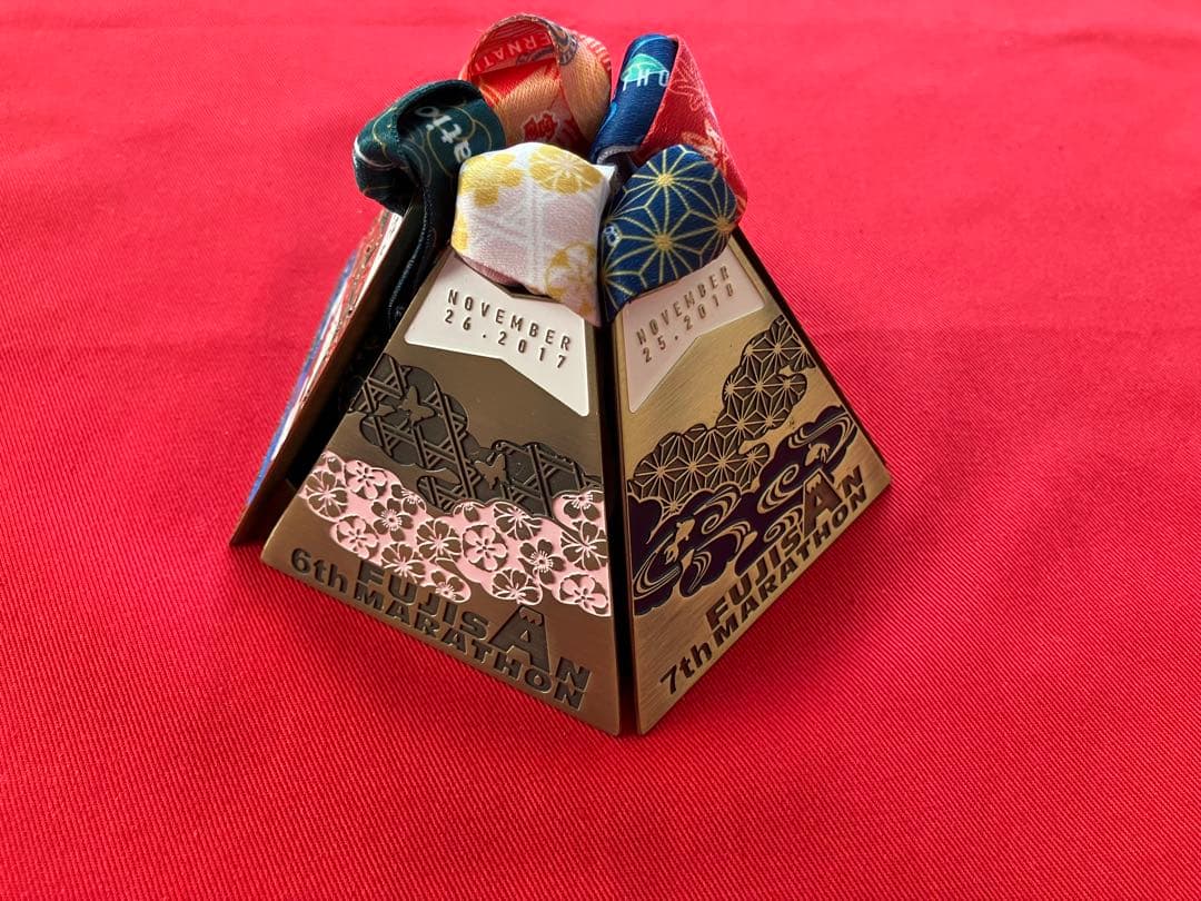 富士山マラソン 完走メダルセット、フィニッシャーメダル5個セット