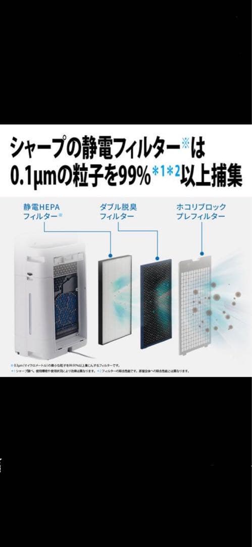 プラズマクラスター25000 空気清浄機 グレー