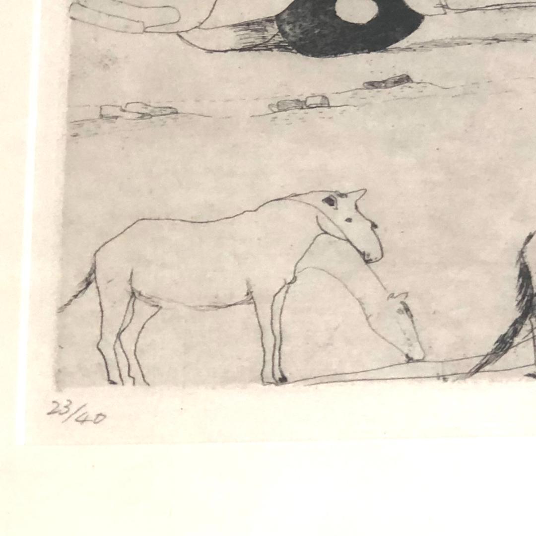 山本容子 銅版画 アートフレーム other voices SN:23/40