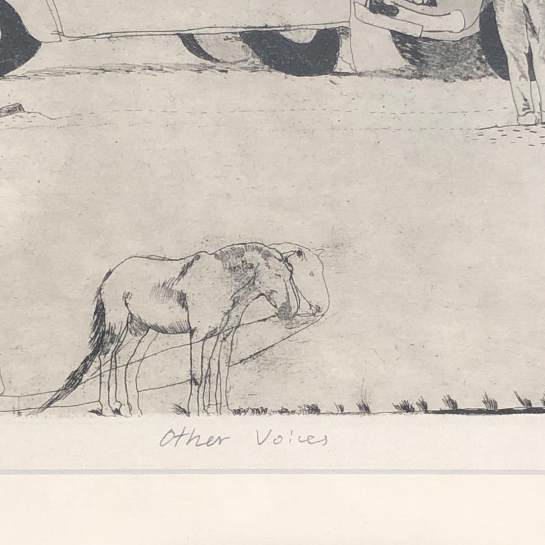 山本容子 銅版画 アートフレーム other voices SN:23/40