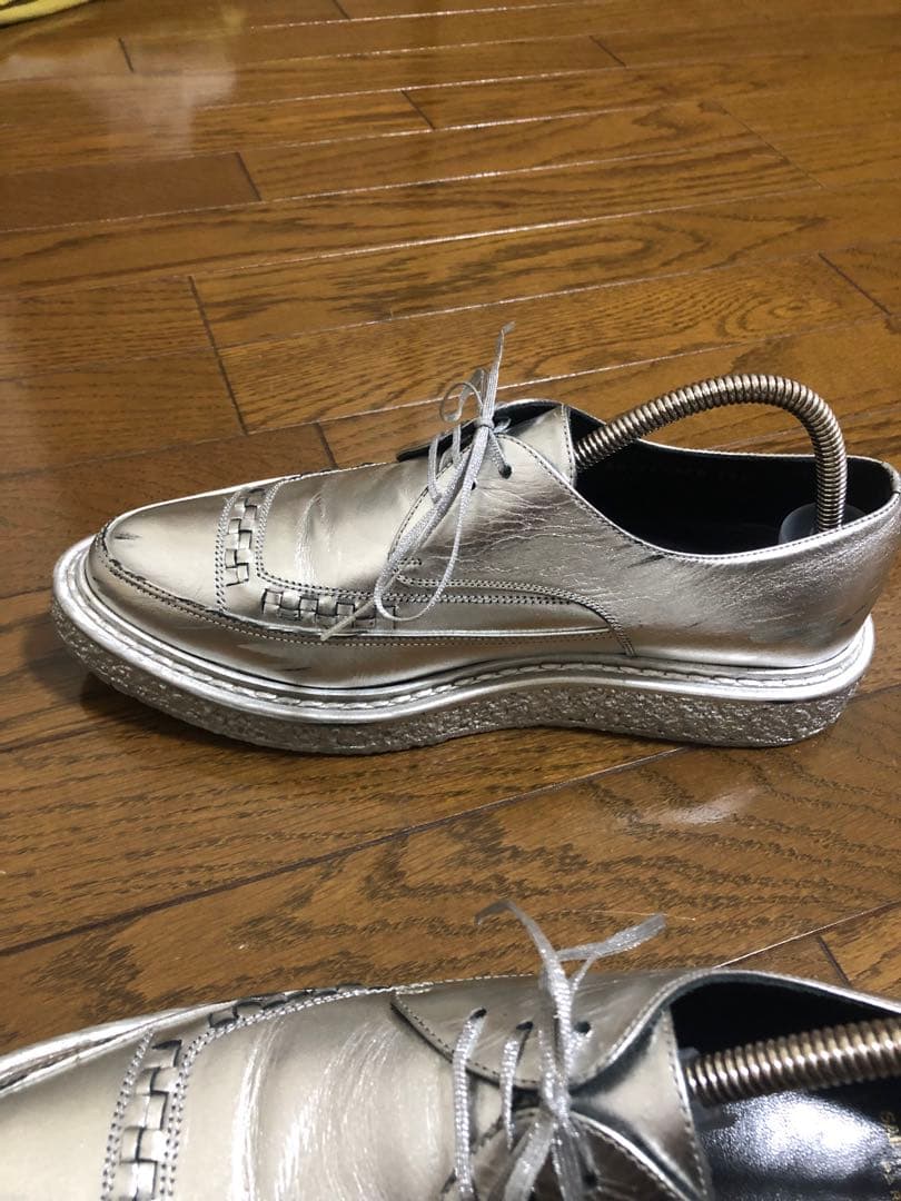 サンローラン クリーパーズ シルバー saint laurent 14aw - メルカリ
