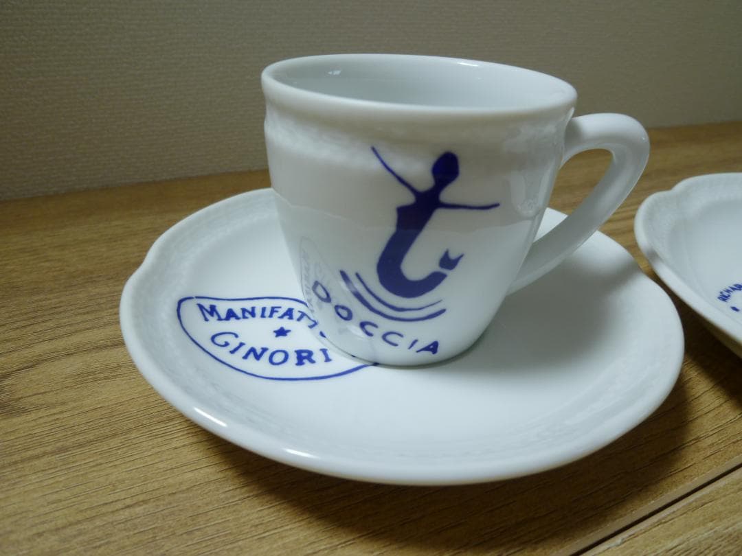 リチャードジノリ ボンジョルノ ティンブロ カップ＆ソーサー、2種