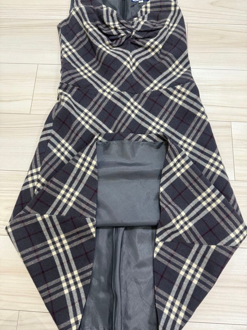 バーバリーブルーレーベル　ノースリーブ　ワンピース　38 M