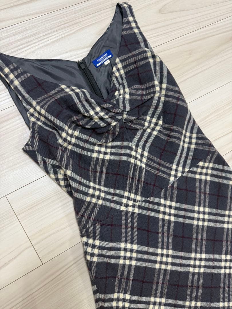 バーバリーブルーレーベル　ノースリーブ　ワンピース　38 M