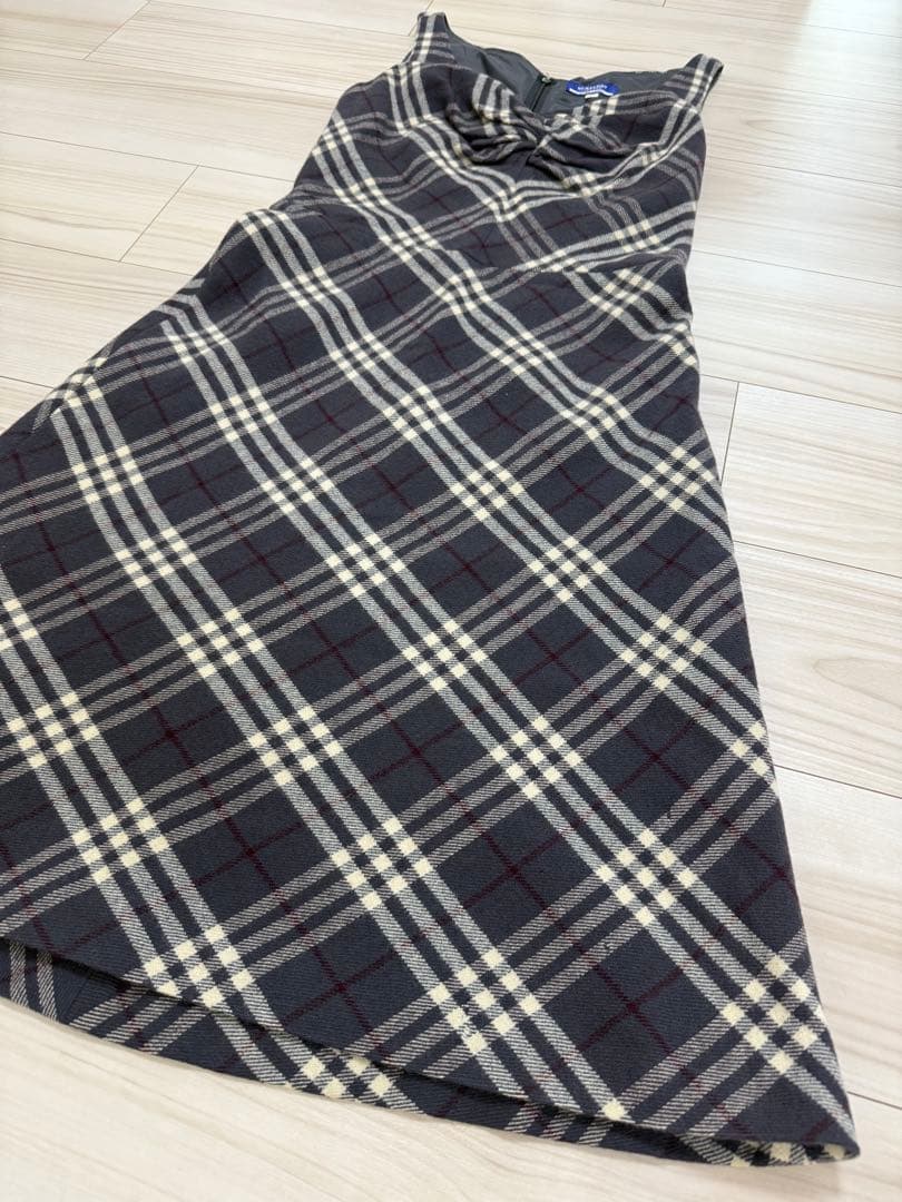 バーバリーブルーレーベル　ノースリーブ　ワンピース　38 M