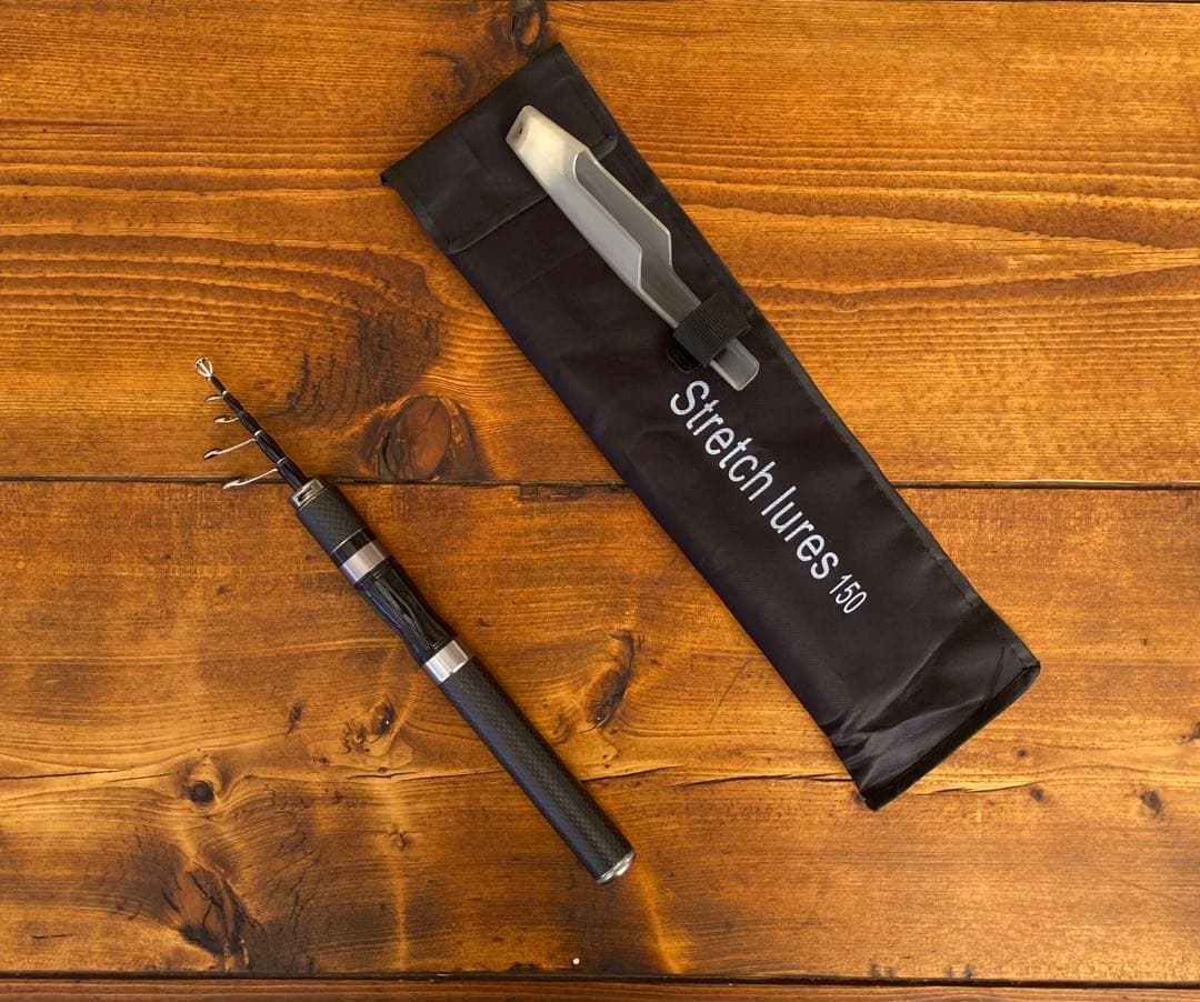 釣り竿セット　テレスコロッド　超軽量　カーボンロッド　トラウトロッド　5ft