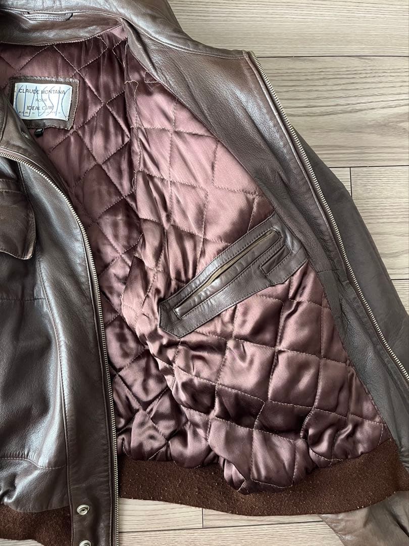 CLAUDE MONTANA レザージャケット