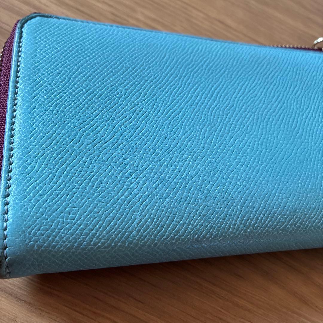 せーみさん専用　　　　　　　　　　水色 ピンク内装 長財布