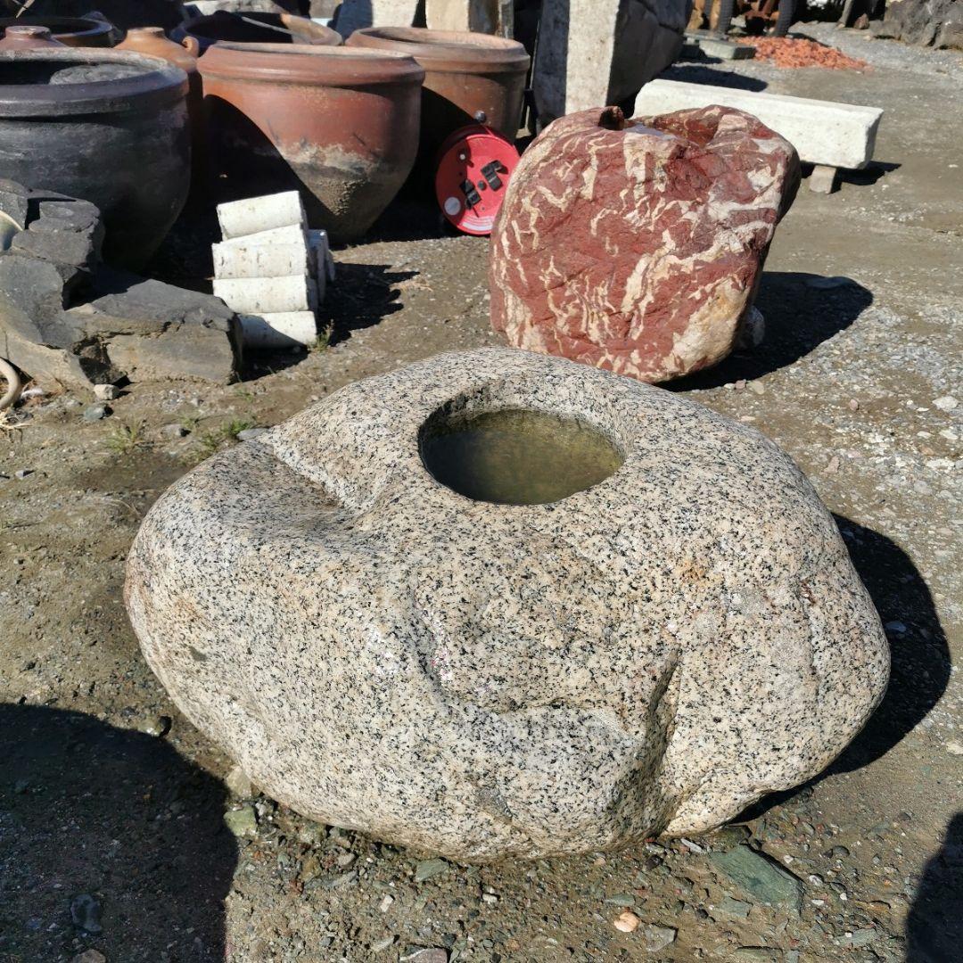 自然石　蹲　181キロ　庭石　石　鑑賞石　庭　坪庭　ガーデニング　置物