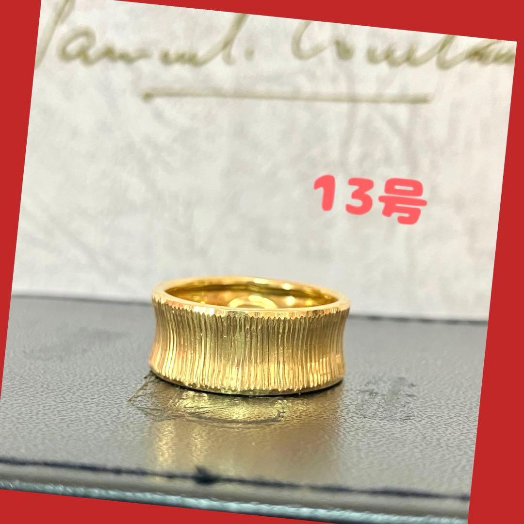 GSTV イタリアンジュエリー 幅広♡リング K18 - メルカリ