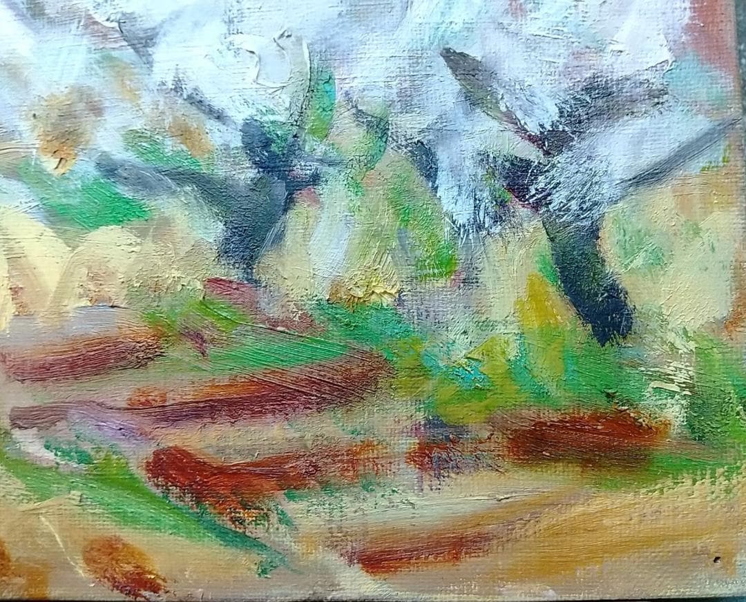 油絵「曽我梅林」 絵画 P8