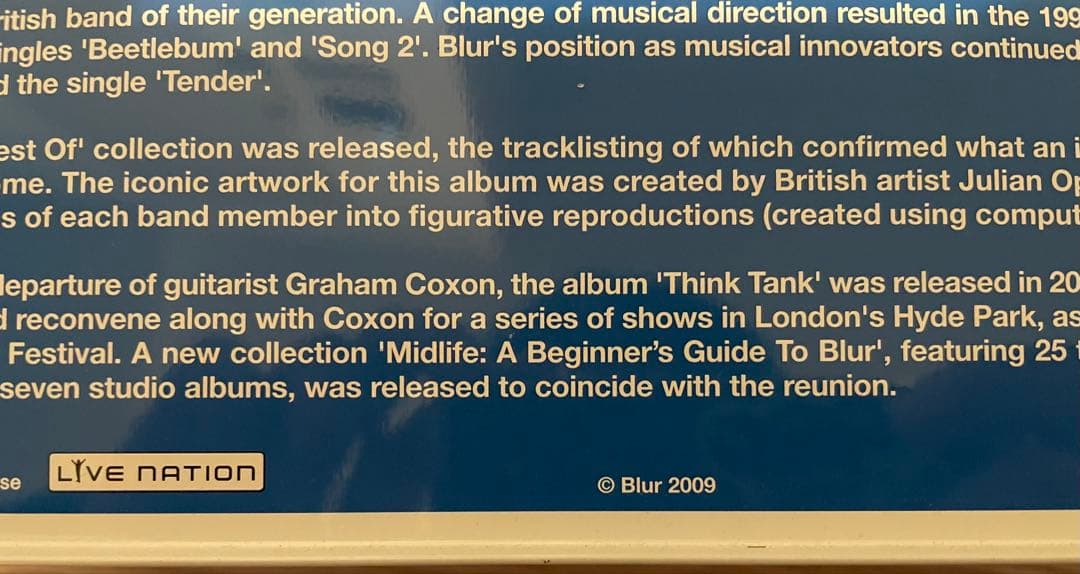 Blur ジュリアンオピー Tシャツセット ブラー Julian Opie - メルカリ