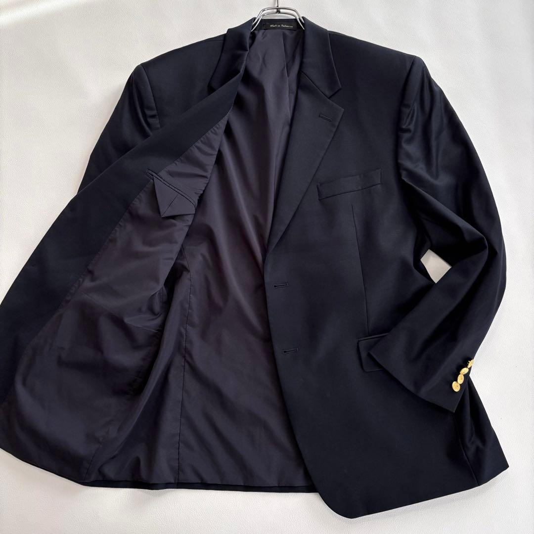 ローレンラルフローレン[2XL 金ボタン]テーラードジャケット ネイビー