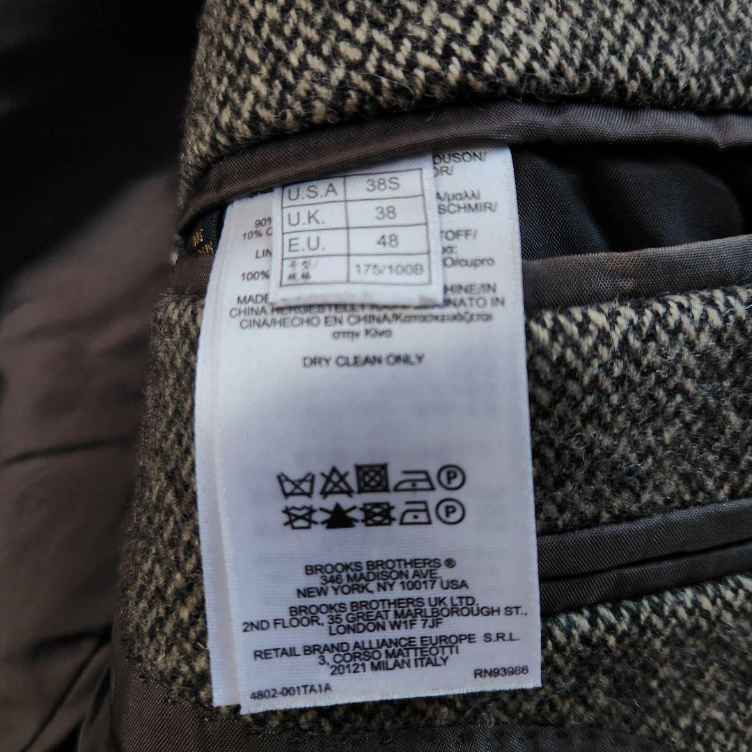 入手困難✨ブルックスブラザーズ チェスターコート ヘリンボーン カシミヤ