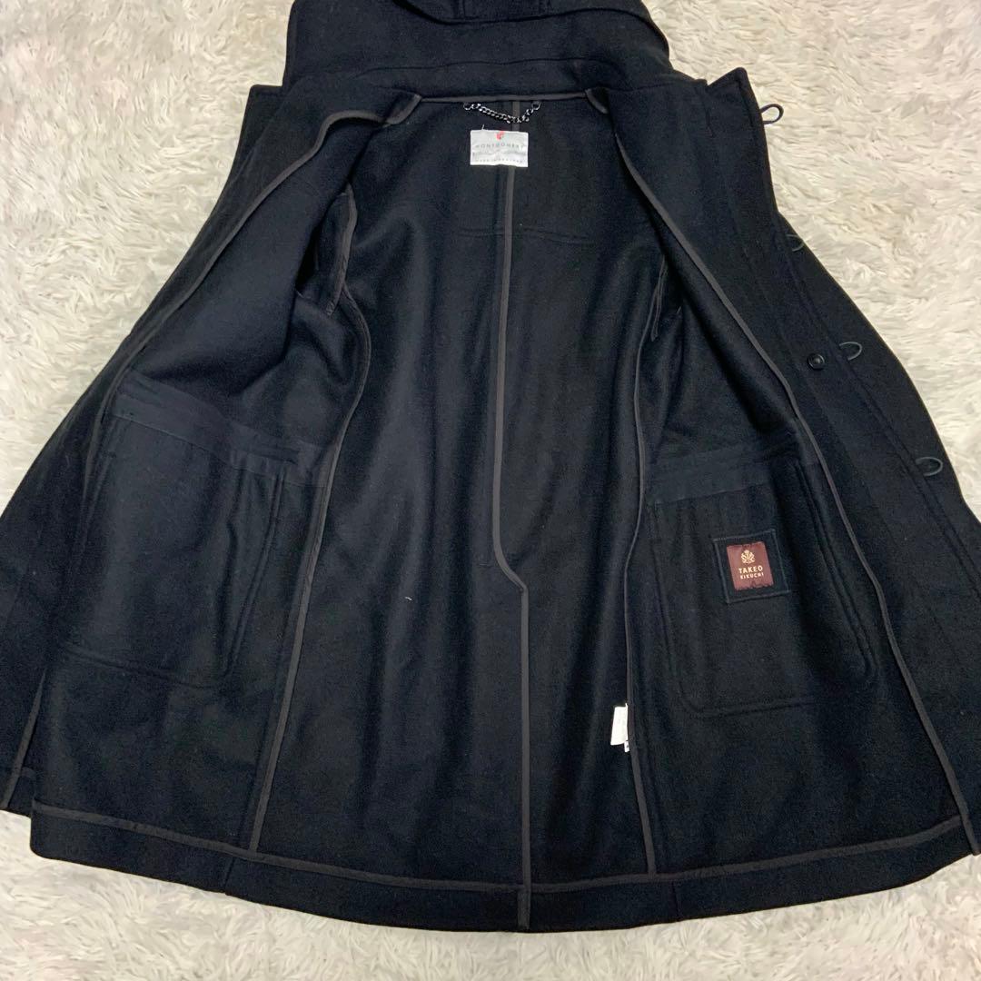 超希少　極美品　Montgomery タケオキクチ　ダッフルコート　黒　XL