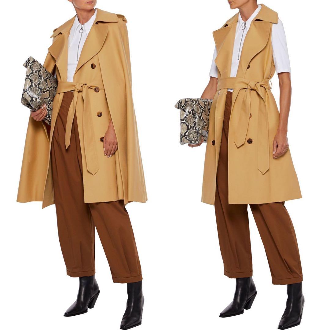 【KHAITE】\"Donna\" cape-effect trench coat