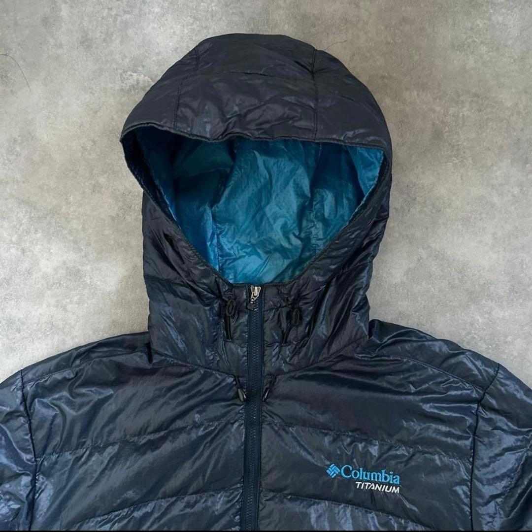 大人気❗️】テック系！columbia マウンテンパーカー ダウン ネイビー S