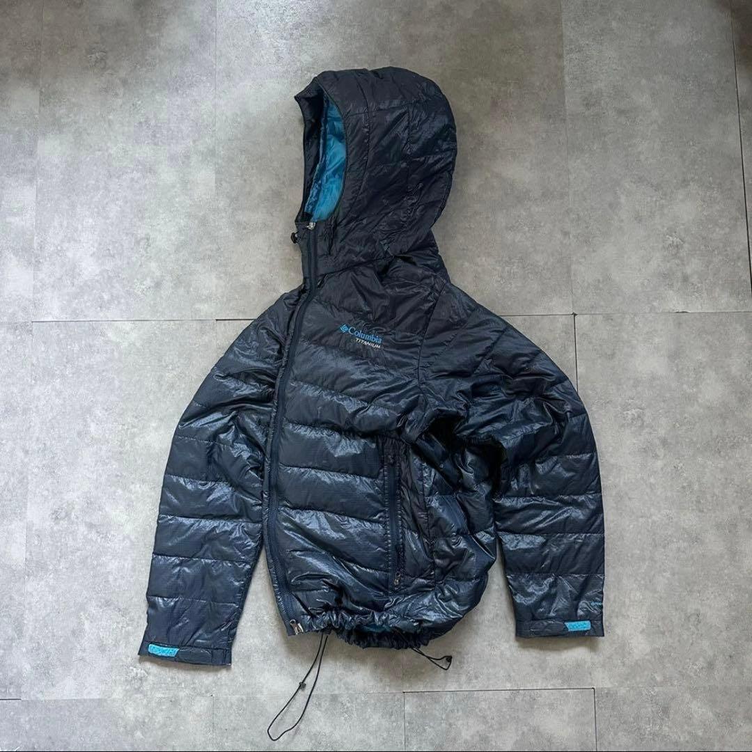 大人気❗️】テック系！columbia マウンテンパーカー ダウン ネイビー S