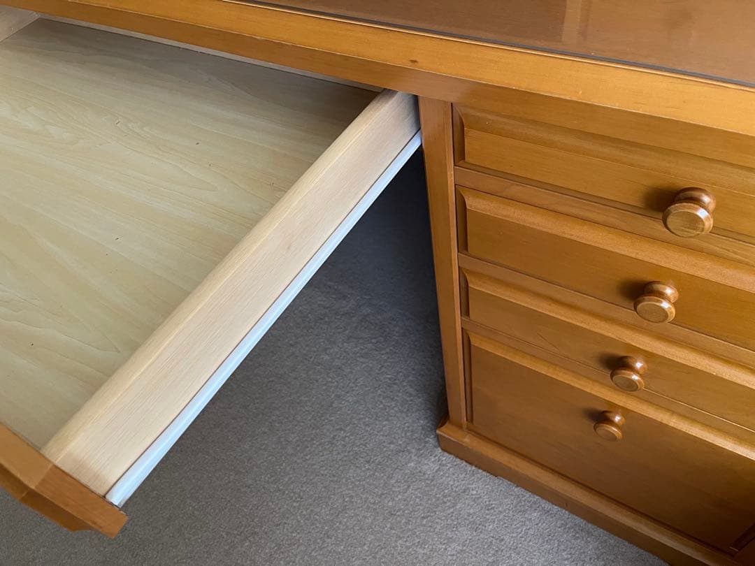 ＊美品＊ 天然木メープル学習デスク