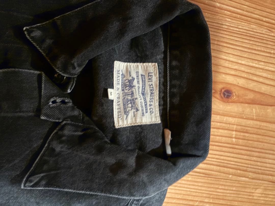 リーバイスブラックデニムジャケット