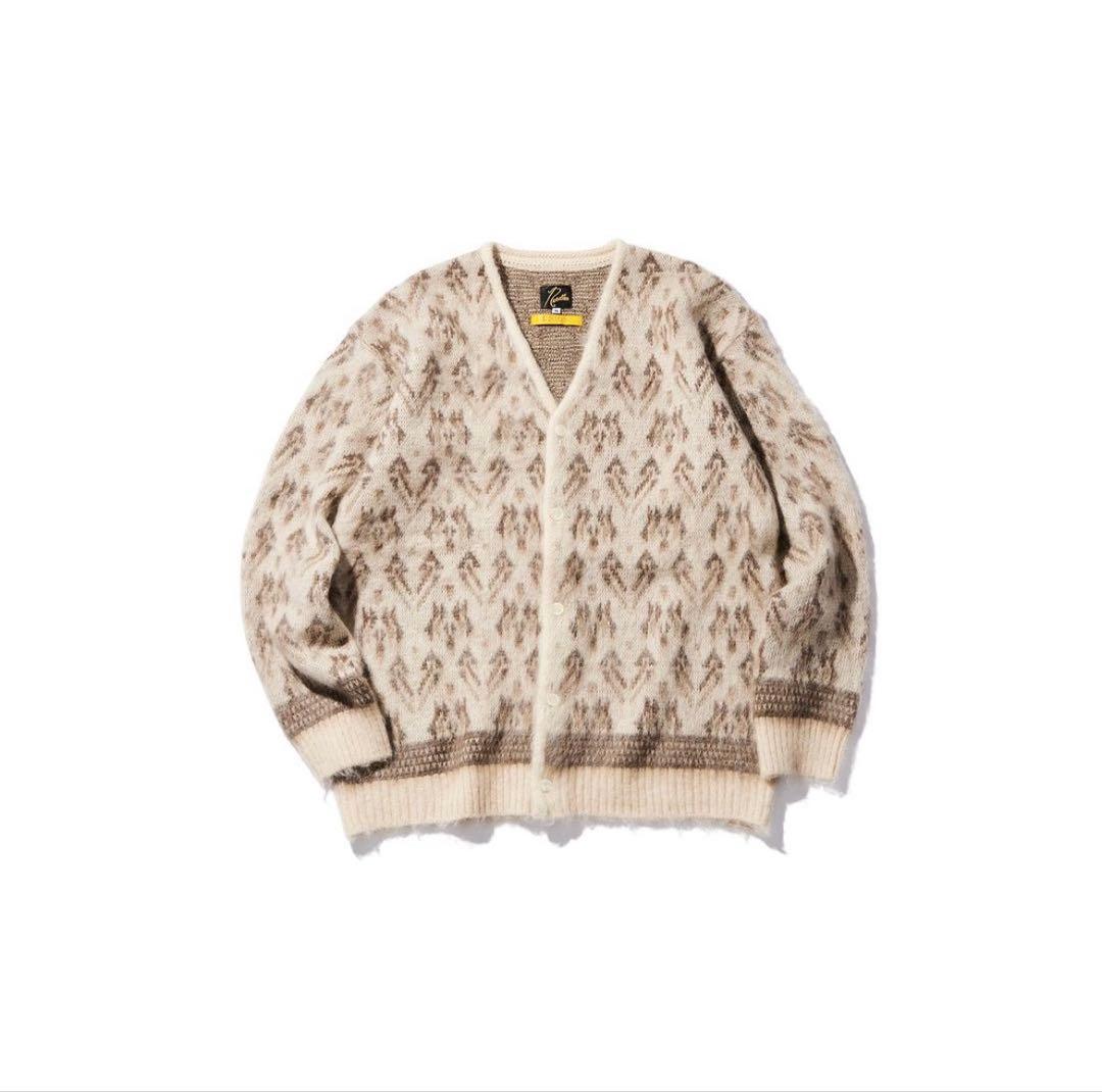 2箇所ボタン無し】Needles Unionコラボ モヘアカーディガン S