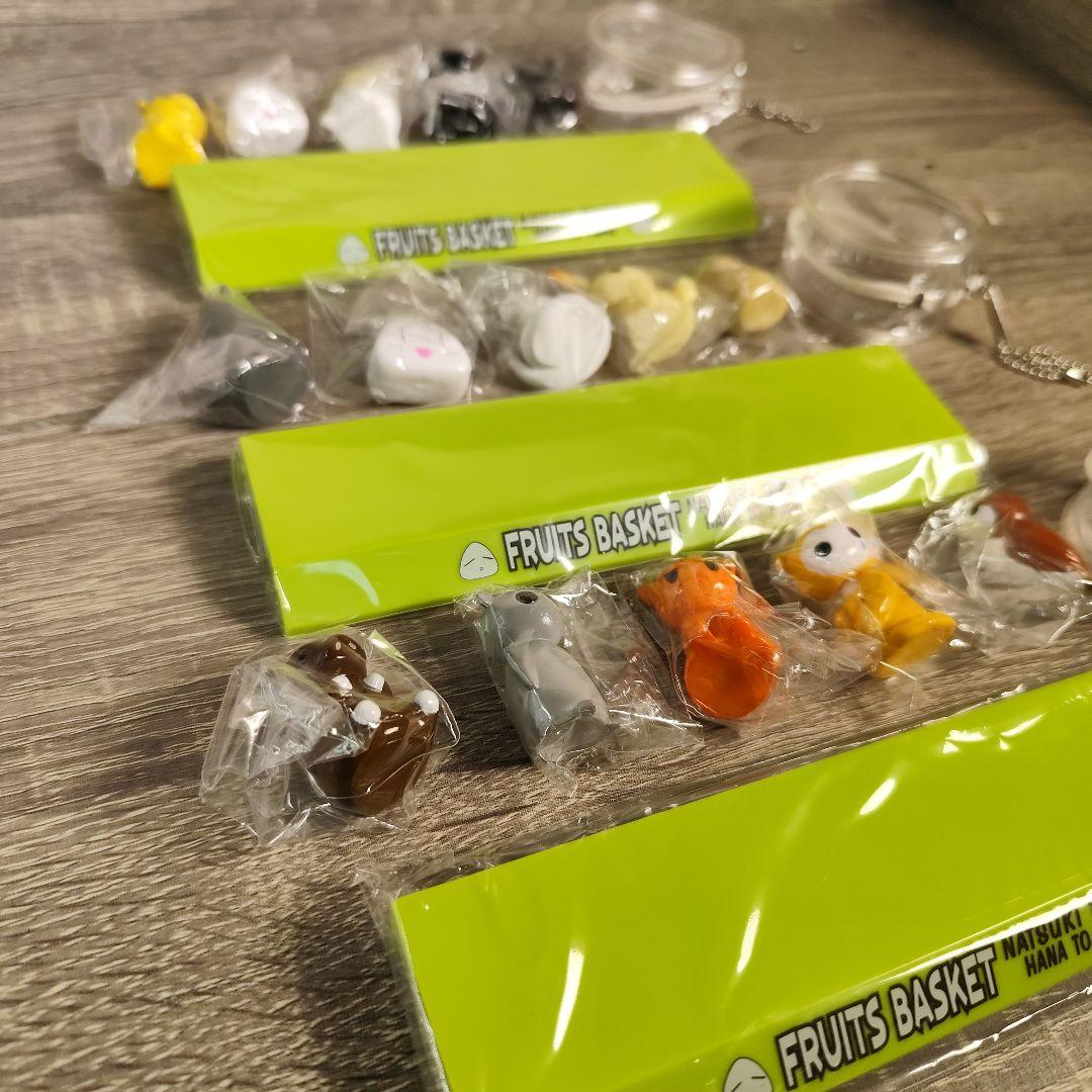 フルーツバスケット１２支フィギュアコンプ １５体セット ストラップ付き
