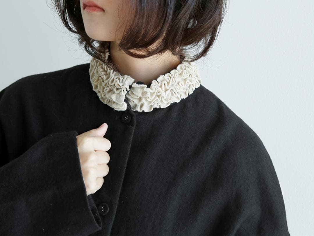 R & D.M.Co- オールドマンズテーラー フリル デコレーション コート