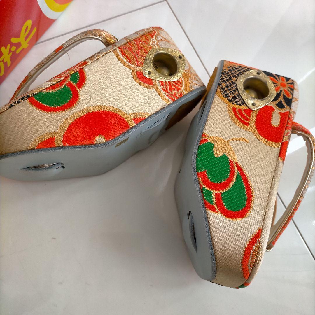 七五三 7歳 ぽっくり草履21cm