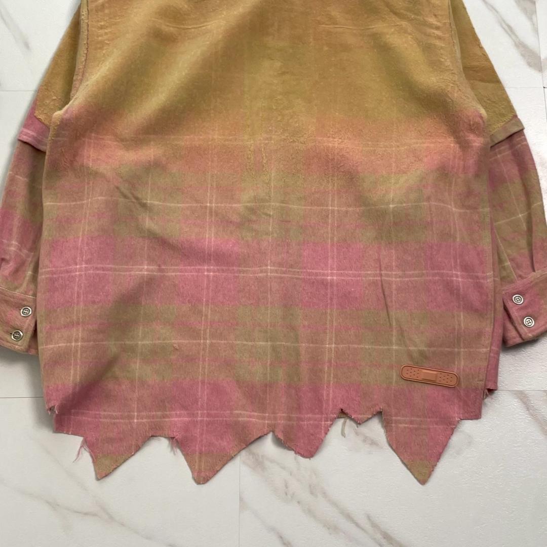 24aw PDF PROJECT DOMENICO RAF ウールシャツ ピンク - メルカリ