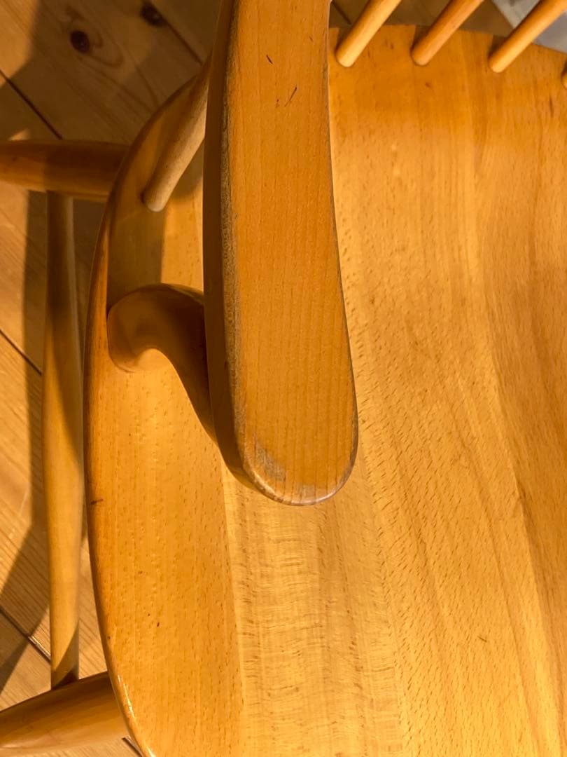 ①画像56枚 キツツキ ダイニングチェア ナチュラル 昭和56年 アーム コロニ