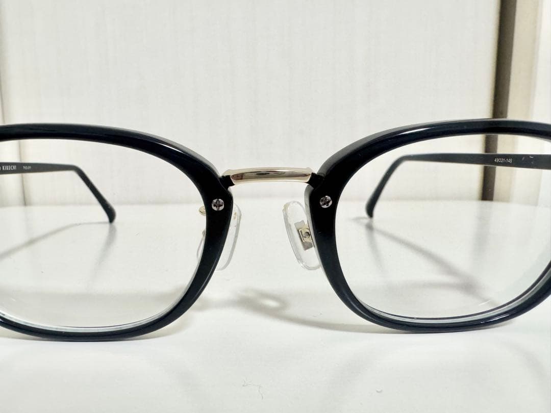 キクチタケオ　メガネ　フレーム　黒縁　TKO311