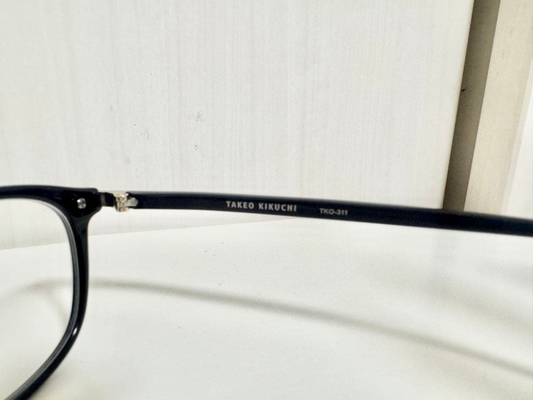 キクチタケオ　メガネ　フレーム　黒縁　TKO311