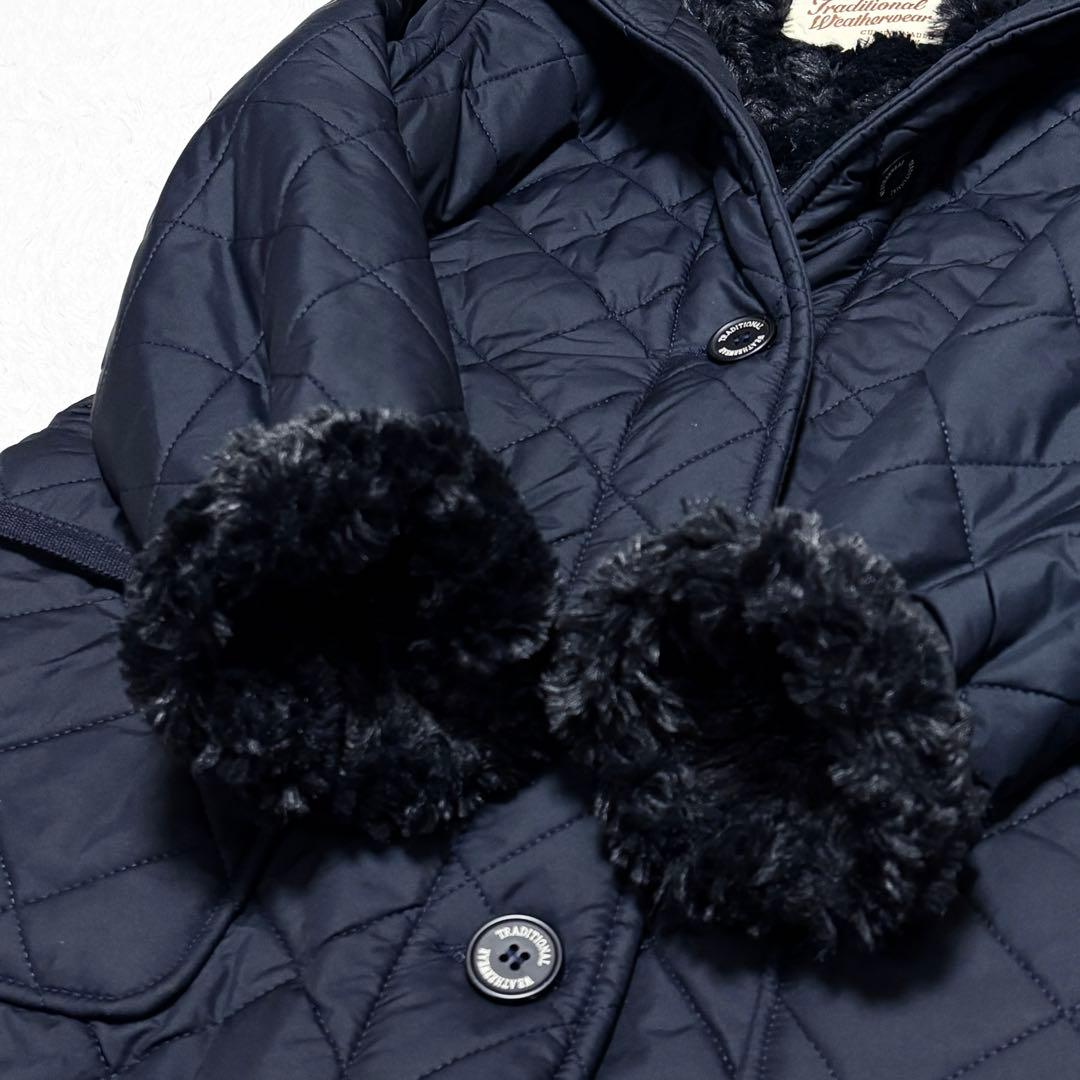 【極美品】トラディショナルウェザーウェア 裏ボア キルティング コート 上品