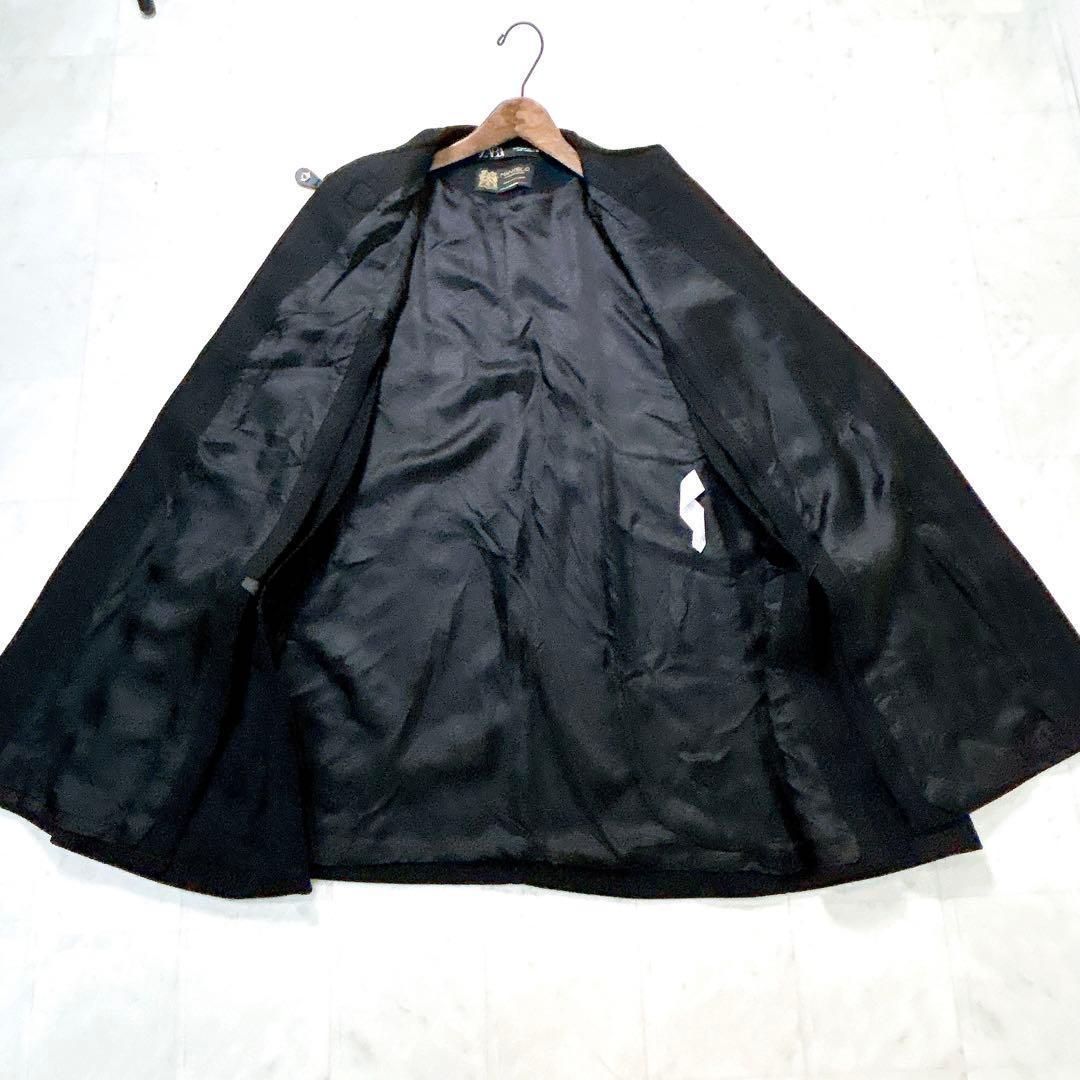 完売 希少 ZARA MANTECO ケープコート ポンチョ ブラック M