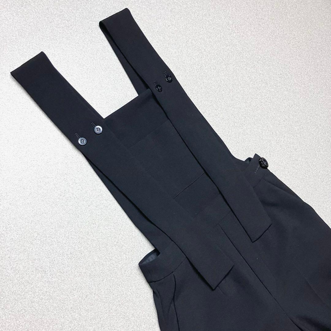 近年 ENFÖLD エンフォルド ロングストラップオーバーオール サロペット 黒