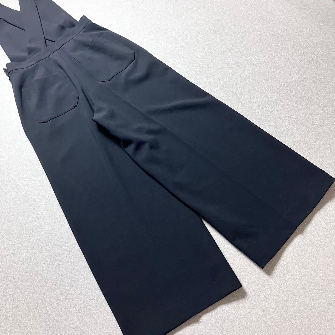 近年 ENFÖLD エンフォルド ロングストラップオーバーオール サロペット 黒