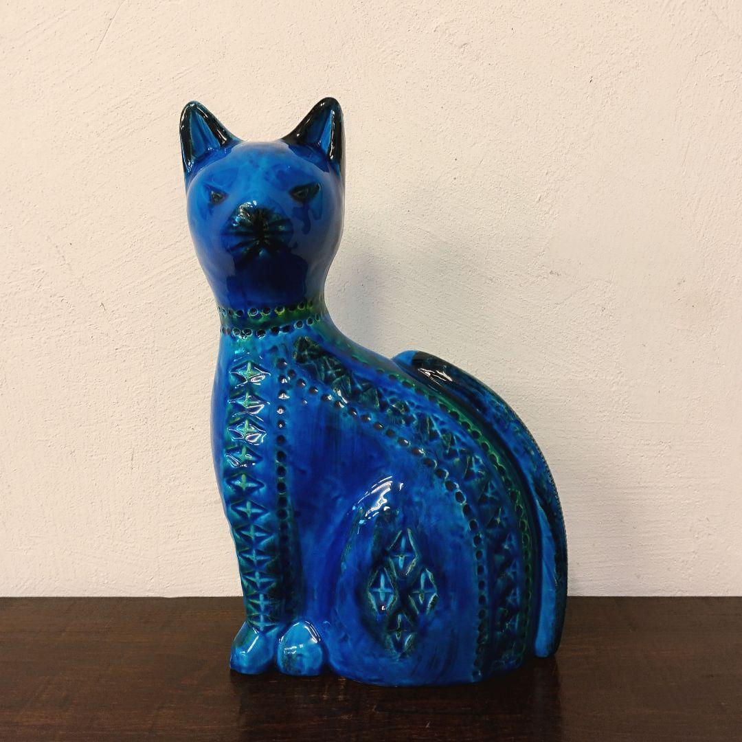 BITOSSI／FLAVIA】リミニブルー 陶器 ネコ 猫 イタリア製 - メルカリ