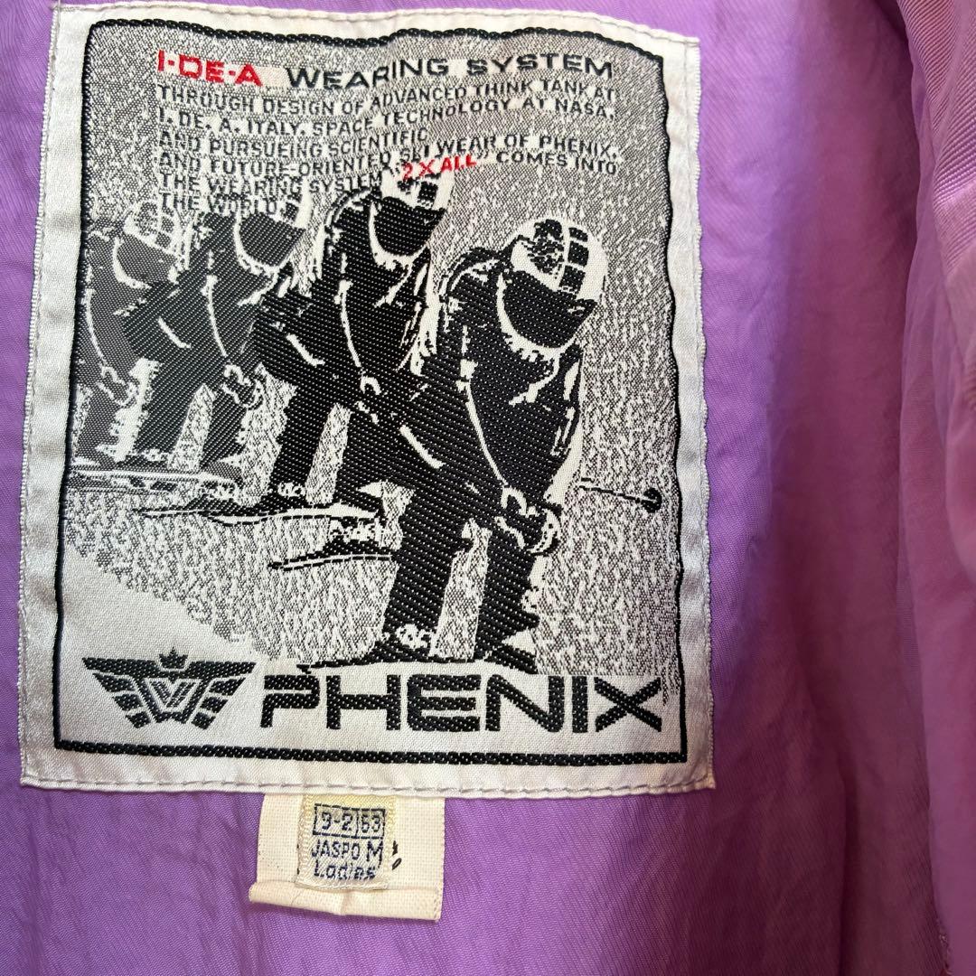 フェニックス スキーウェア つなぎ M 黒×紫 ベルト付 防寒