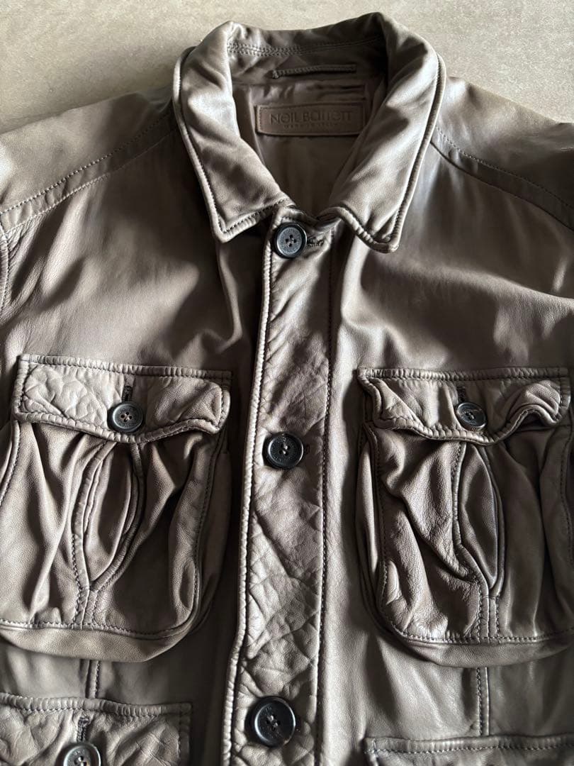 定価約35万円⭐︎ニールバレット⭐︎レザー⭐︎ブルゾン⭐︎グレー