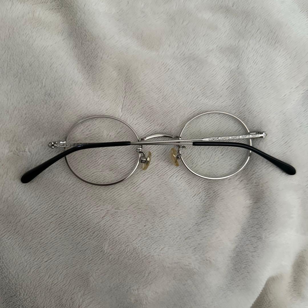 JINS 丸メガネ glass 度あり ジンズ シルバー - メルカリ