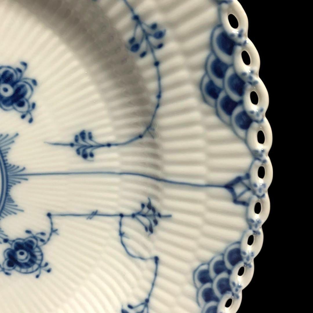 ロイヤルコペンハーゲン ブルーフルーテッド フルレース プレート 5枚セット