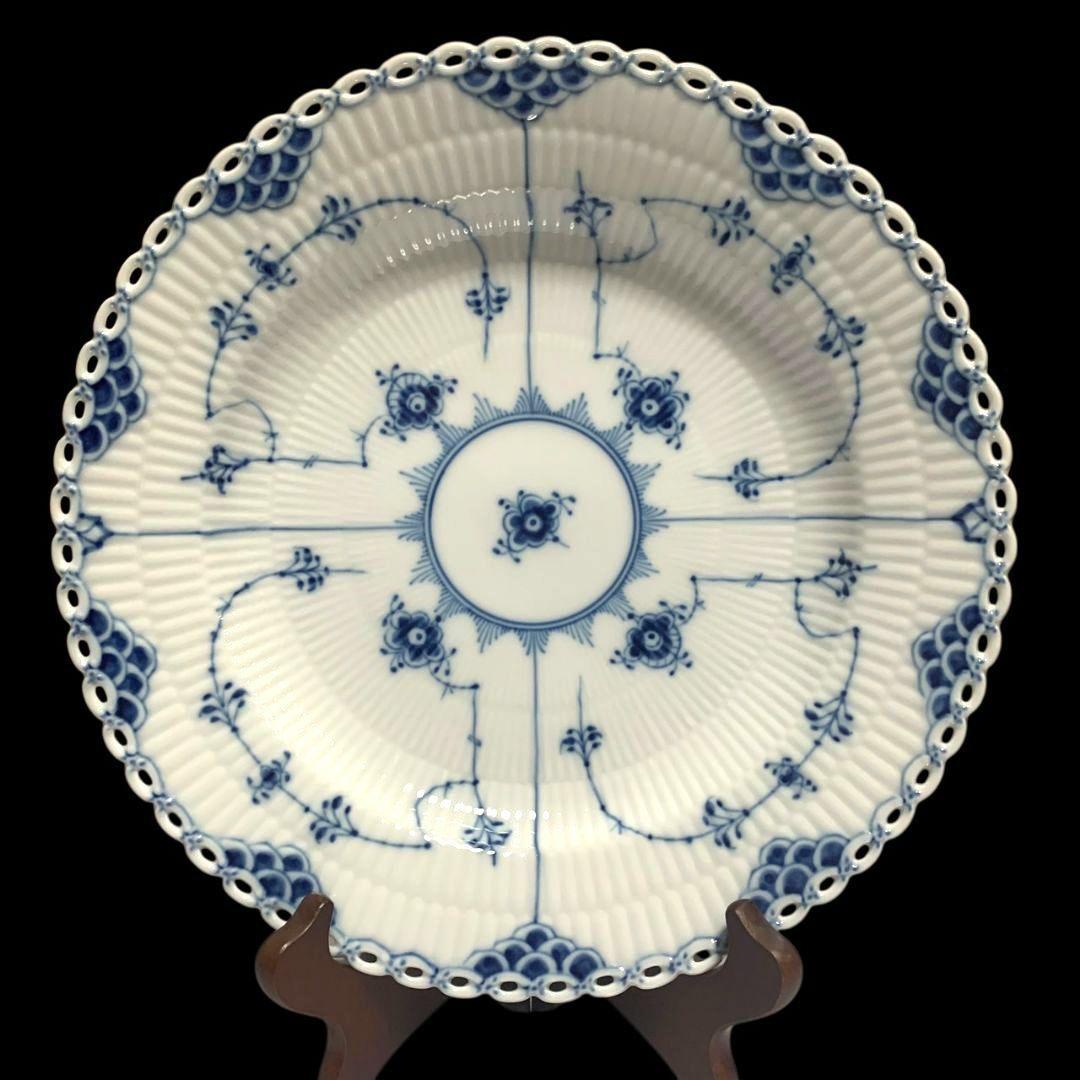 ロイヤルコペンハーゲン ブルーフルーテッド フルレース プレート 5枚セット