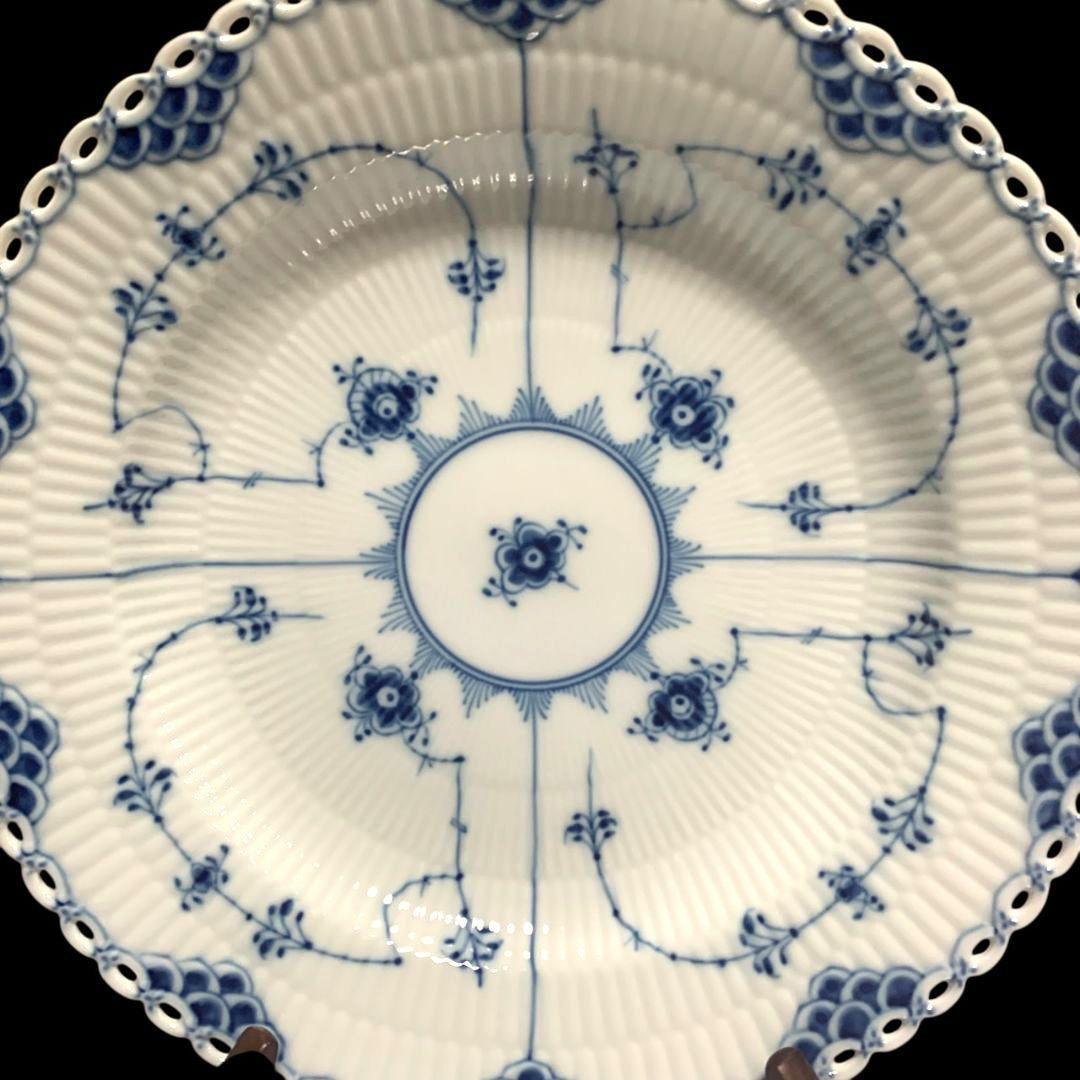 ロイヤルコペンハーゲン ブルーフルーテッド フルレース プレート 5枚セット