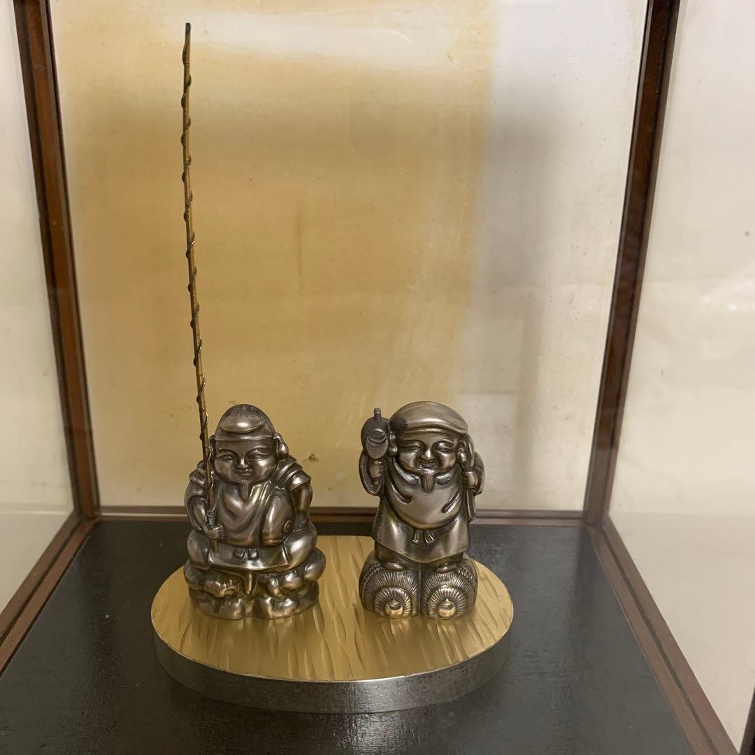 2*4様 銀製　恵比寿　大黒　　七福神　検索　純銀　950 925 置物