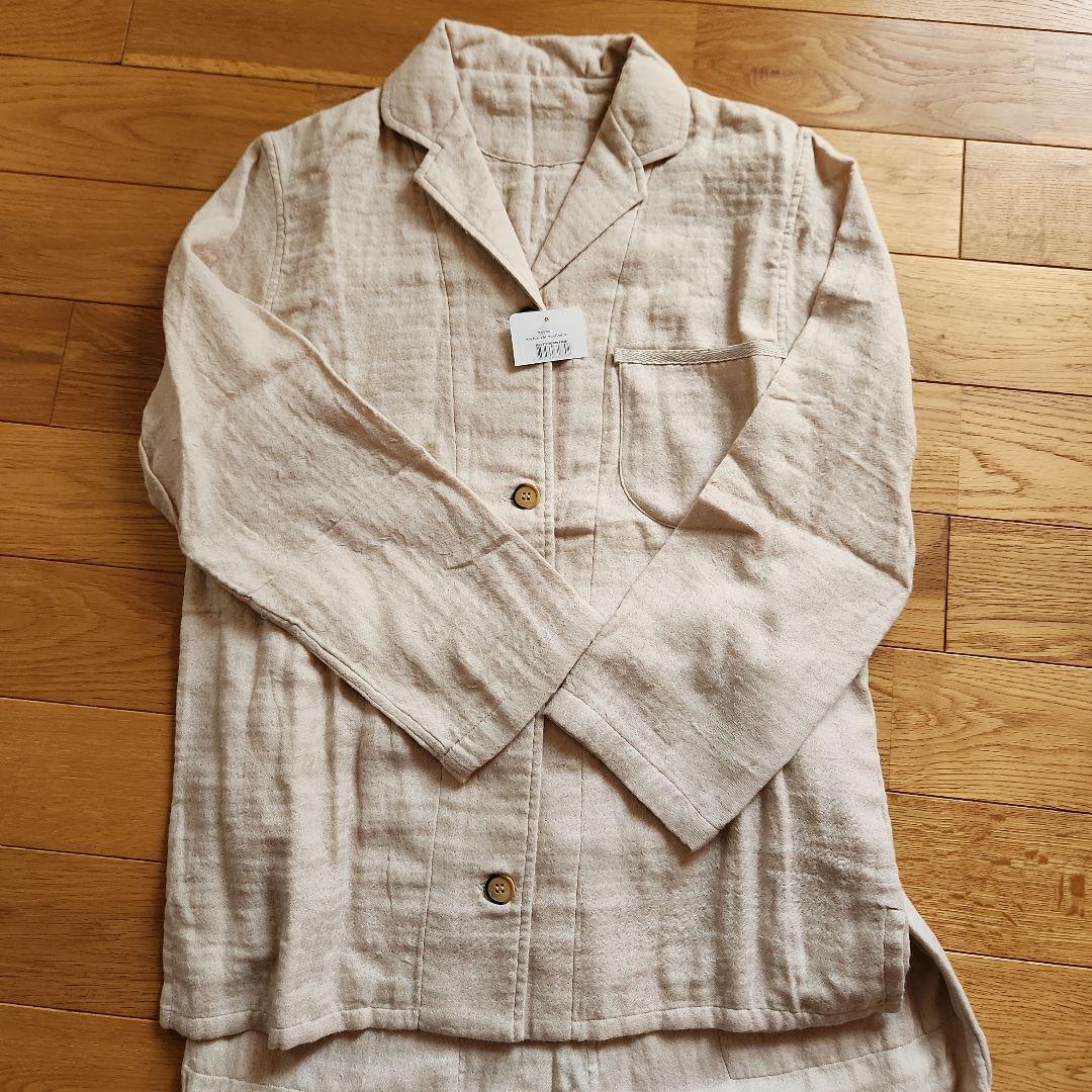 ウチノ　パジャマ　ベージュ 長袖・長ズボン