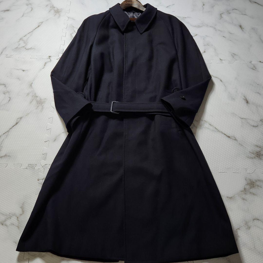 極美品✨XXL相当 アルマーニコレツィオーニ ステンカラーコート ベルト付き