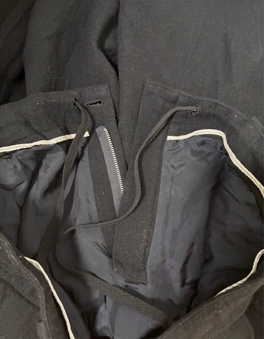 Y's YOHJI YAMAMOTO ブラック ウール カーゴパンツ 日本製