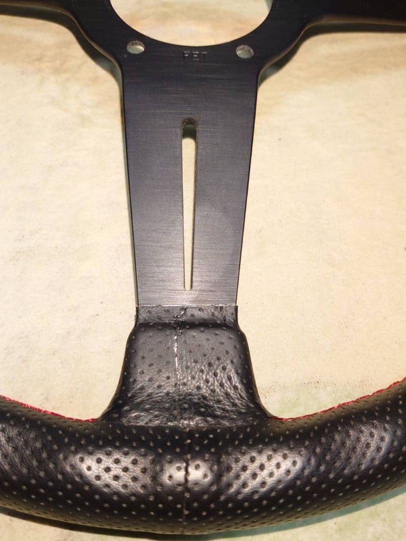 NARDIスポーツ36 Φブラック パンチングレザーレッドステッチ - メルカリ