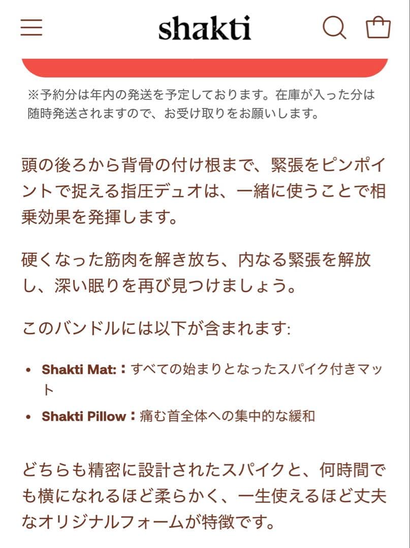 シャクティマット&ピローセット レベル3 advanced