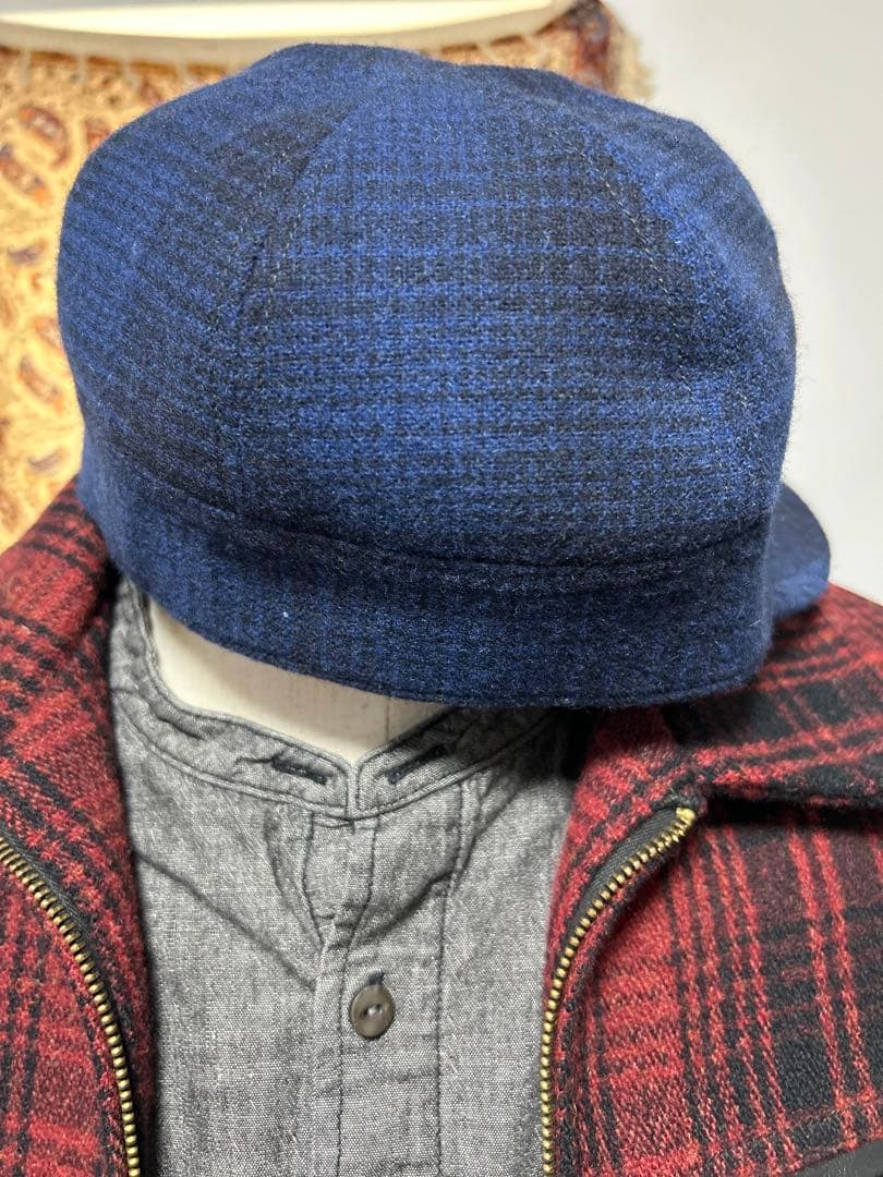 激レア FREEWHEELERS ガスリー ウールチェック ブラック ネイビー